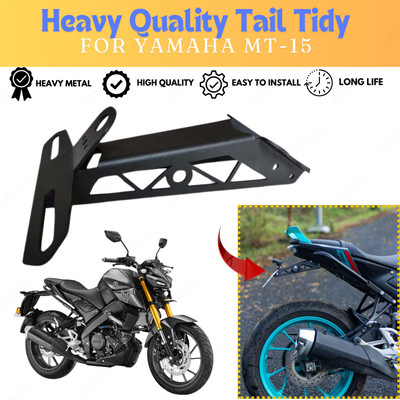 SRPHERE MT4 GOOD QUALITY MT 15 RACING TAIL TIDY WITH KEY HOLE CAP Bike Number Plate(Aluminium 12 cm  x  8 cm)