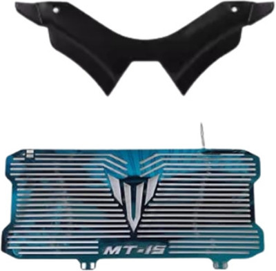 Gogna Mart Winglet Compatible For Yamaha MT 15 (BLACK), mt grill blue Bike Fairing Kit