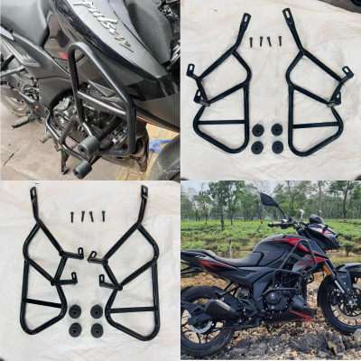 Auto MT CRASHGUARD Leg Guard LEGGUARD WID Frame Slider for Bajaj Pulsar N160/ N250 Bike Fairing Kit