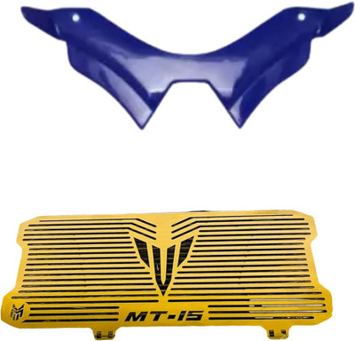 Gogna Mart Winglet Compatible For Yamaha MT 15 , mt grill golden Bike Fairing Kit