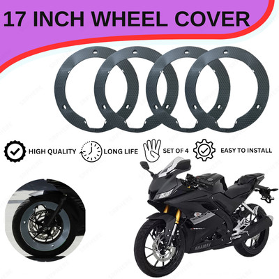 SRPHERE PVC1 GOOD QUALITY SET OF 4 NEW DESIGN 17 INCH WHEEL DISC FOR BLACK R15 V3 Bike Fairing Kit