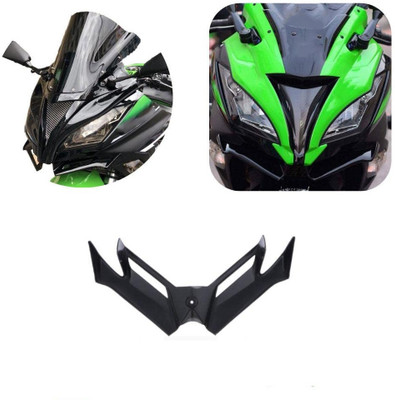 acube mart Aerodynamic Winglet For Kawasaki Ninja 250 300 Motogp Style (black) Bike Fairing Kit