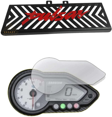 Vagary Combo of Radiator Grill/ Guard with Screen Guard for Bajaj Pulsar 220f Bike Fairing Kit