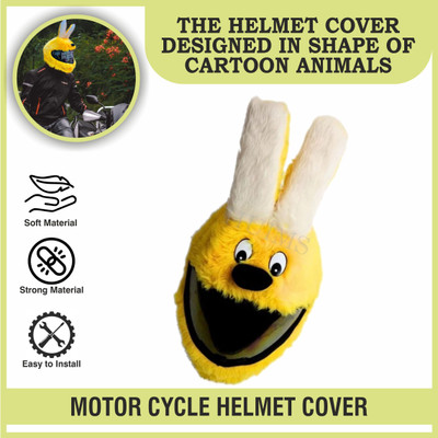 Huims HMX- Latest Compatible Rabbit Design Bunny Helmet Cover for Full Helmet Bike Fairing Kit