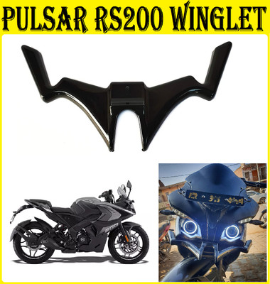 HALLOWS Pulsar RS200 Winglet (Black) Bike Fairing Kit