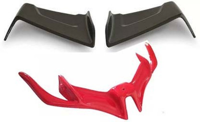way2gmart bike wings Winglet Black for R15 V3 + R15 V3 winglet Blue EWW-01 Bike Fairing Kit