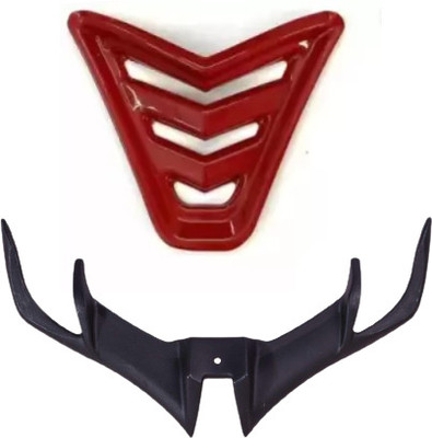 Gogna Mart nose grill red with v3 winglet black Bike Fairing Kit