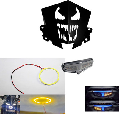 Gogna Mart Tail Light with LED Indicator for Yamaha MT 15 , ring light yellow and monster Bike Fairing Kit