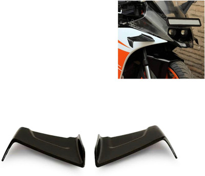 AUTO PEARL Motorcycle Fly Winglet Black Bike Fairing Kit
