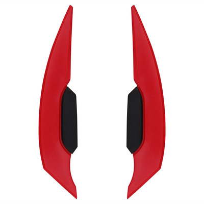 Grandbiker Aerodynamic Spoiler Winglet Fit for Bike Motorcycle and Helmet Red Bike Fairing Kit
