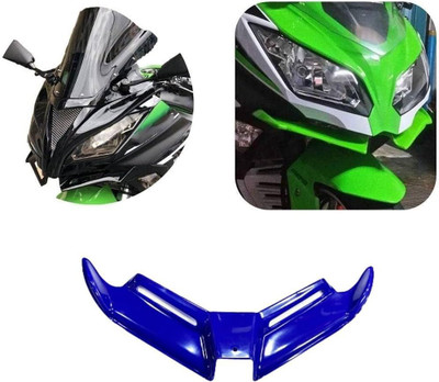 VermsBikers Bike Premium Painted Winglet For R15V3/V4/M Aerox/Ninja 250,300 (Blue) Bike Fairing Kit
