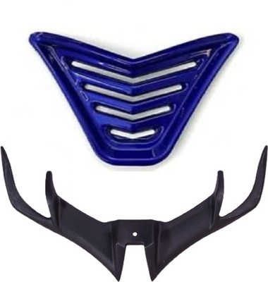 Gogna Mart nose grill blue and v3 winglet black Bike Fairing Kit