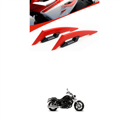 LOVMOTO Red Wing Side Helmet Spoiler Aerodynamic Wing Dynamic Helmet Accessories sg184 Bike Fairing Kit