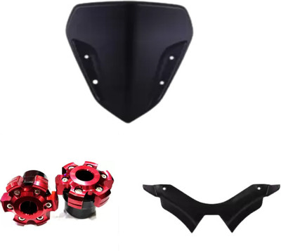 Gogna Mart yamaha mt visor , mt 15 winglet black and fork slider red Bike Fairing Kit