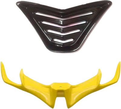 Gogna Mart nose grill black and v3 winglet yellow Bike Fairing Kit