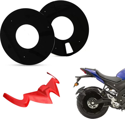 Gogna Mart Acrylic Wheel DISC Cover for 17inch Wheel,rs 200 winglet red Bike Fairing Kit