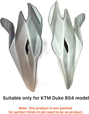 acube mart X3 Kit Side Tank racing KIT Non Painted raw product (for Duke 125/200/250/390) Bike Fairing Kit