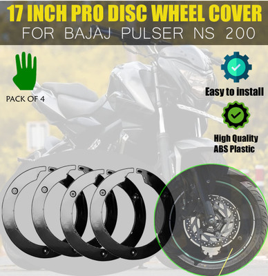 SRPHERE (Pulsar NS 200 ) 4 Pcs PVC PRO DISC Wheel Covers for 17 inch Motorcycle Wheels Bike Fairing Kit