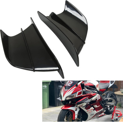 SRPHERE NEW STYLE LOOK SHINE BLACK UNIVERSAL SIDE WINGS Bike Fairing Kit
