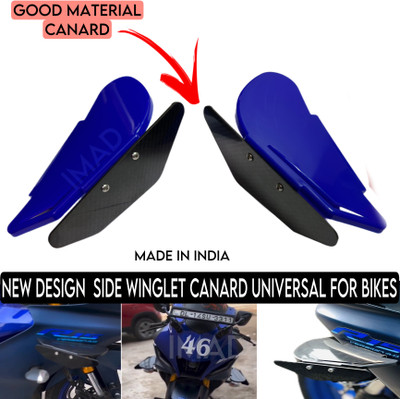 imad UNIVERAL CANARD FOR BIKES BLUE Bike Fairing Kit