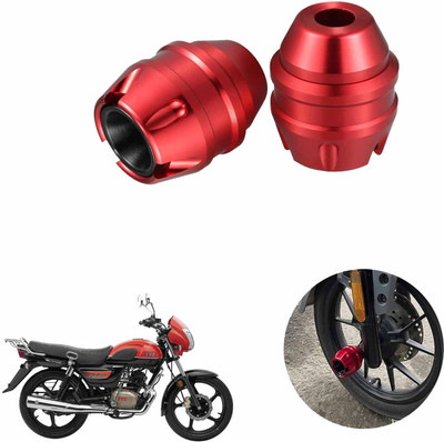 Huims Red CNC Anti Drop Front Fork Frame Slider for TVS Radeon Bike Fairing Kit