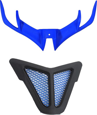 waytwogmart Yama-ha R15 V3 winglet Blue with R15 nose grill Blue Bike Fairing Kit