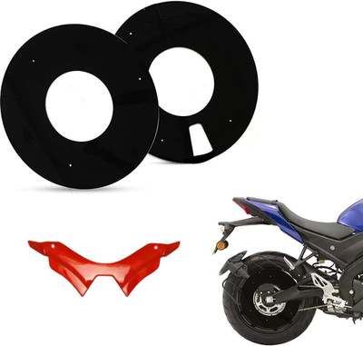 Gogna Mart Acrylic Wheel DISC Cover for 17inch Wheel,mt 15 winglet red Bike Fairing Kit