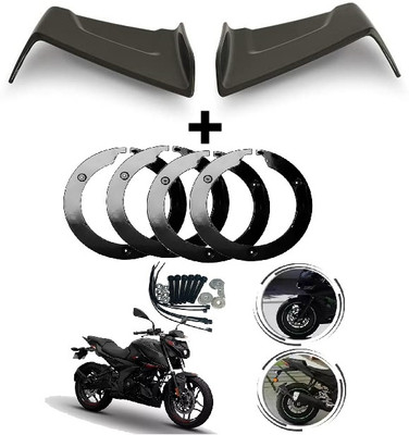 VermsBikers Wheel Cover forN160 (17inch Bikes)+bike side wings winglet black for all bikes Bike Fairing Kit VermsBikers Wheel Cover forN160 (17inch Bikes)+bike side wings winglet black for all bikes Bike Fairing Kit
