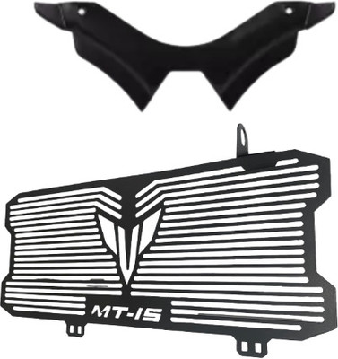 Gogna Mart Winglet Compatible For Yamaha MT 15 (BLACK), mt grill black Bike Fairing Kit