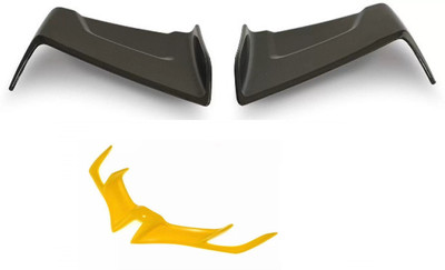 acube mart bike wings Winglet black for Yamaha R15 V3 + R15 V3 winglet yellow Bike Fairing Kit
