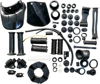 MJAuto Rubber Kit compatible with Yamaha RX100, RX135, RXG135 Bike Fairing Kit