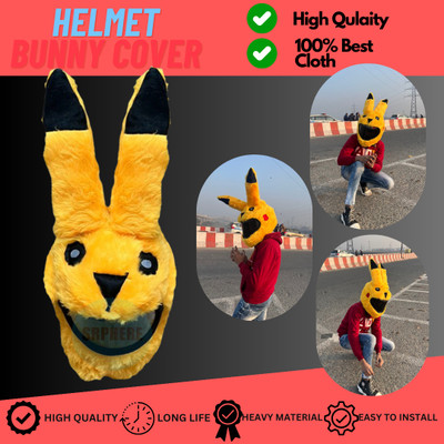 SRPHERE PPKY3 PIKACHU STYLE HELMET BUNNY COVER FOR BIKE RIDER Bike Fairing Kit