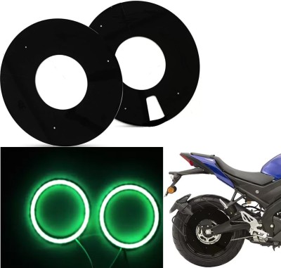 Gogna Mart Acrylic Wheel DISC Cover for 17inch Wheel,RS200 ring light /Demon green Bike Fairing Kit