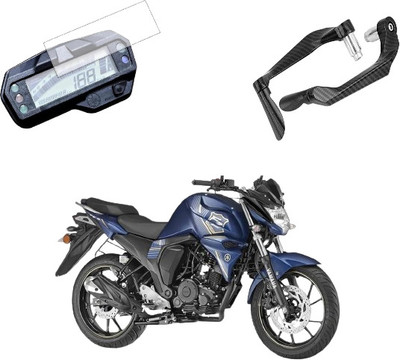 Gogna Mart Screen Guard for Yamaha FZ V2 and lever protector carbon black Bike Fairing Kit