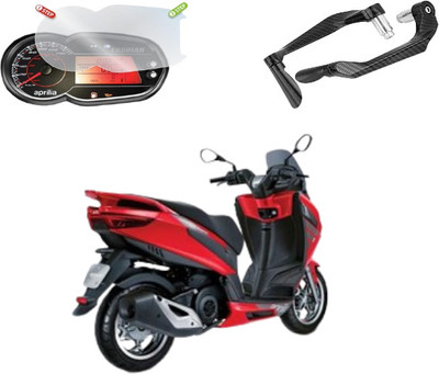 Gogna Mart Screen Guard Compatible With Aprilia SR 150 and lever protector carbon black tip Bike Fairing Kit