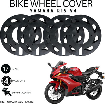 ENEMYT SR Carbon Finish Set Of 4 Pro Disc New Wheel Cover 17 Inch For YAMAHA R15 V4 Bike Fairing Kit