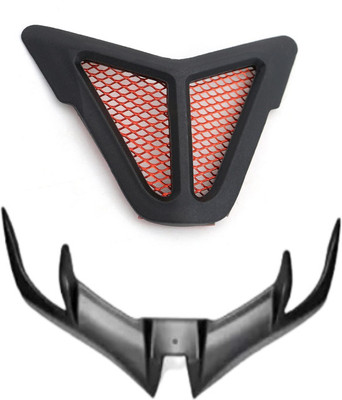 Gogna Mart nose grill red jali with v3 winglet grey Bike Fairing Kit