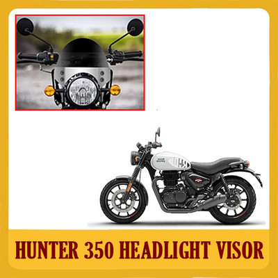 DAZZRIDE DZRD12 RE Hunter 350 Unbreakable Headlight Visor | Windshield |Wind Deflector Bike Fairing Kit