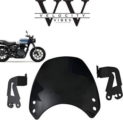 VELOCITY VIBES Headlight Visor / Windshield for Hunter 350 Bike Fairing Kit