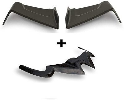 VermsBikers Bajaj Pulsar Rs200 winglet (Black)+ bike side wings winglet black for all bikes Bike Fairing Kit VermsBikers Bajaj Pulsar Rs200 winglet (Black)+ bike side wings winglet black for all bikes Bike Fairing Kit