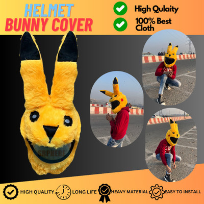 SRPHERE PPKY2 PIKACHU STYLE HELMET BUNNY COVER FOR BIKE RIDER Bike Fairing Kit