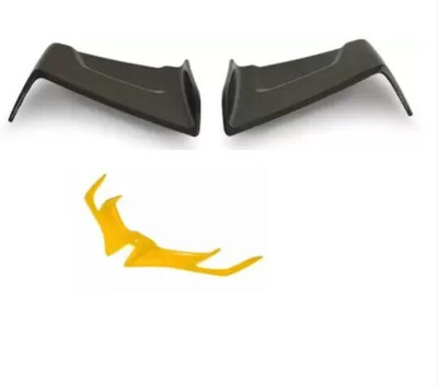 Gogna Mart wings Winglet black for Yamaha R15 V3 + R15 V3 winglet yellow Bike Fairing Kit Bike Fairing Kit
