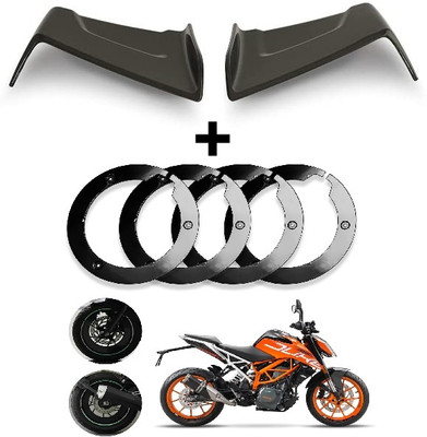 VermsBikers Wheel Cover 17 INCH KTM 17inch black+bike side wings winglet black for all bikes Bike Fairing Kit VermsBikers Wheel Cover 17 INCH KTM 17inch black+bike side wings winglet black for all bikes Bike Fairing Kit