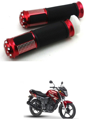 PRTEK Motorcycle Hand Grips Anti-Skid Handlebar Rubber Bar End 740 Handle Bar Grip For Yamaha SZ-S(Pack of 2)