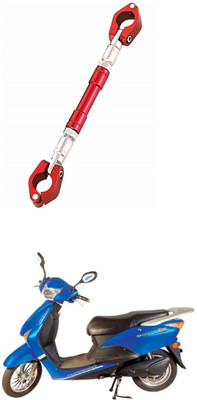 LOVMOTO UniversaL AUDJUSTABLE CROSS HANDLE BAR ROD 442 Handle Bar(Red)