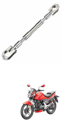 LOVMOTO UniversaL AUDJUSTABLE CROSS HANDLE BAR ROD 375 Handle Bar(Silver)
