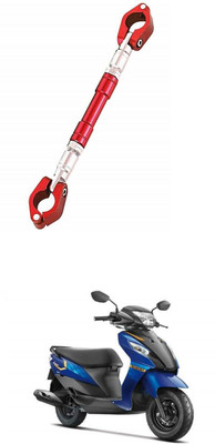 LOVMOTO UniversaL AUDJUSTABLE CROSS HANDLE BAR ROD 485 Handle Bar(Red)