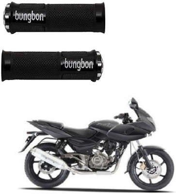 Moliyam HANDLE GRIP ML012 Handle Bar Grip For Bajaj Pulsar 220 DTS-i, Universal For Bike(Pack of 2)