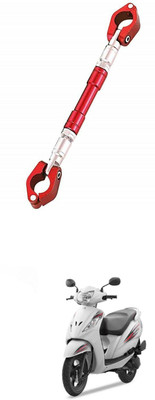 LOVMOTO UniversaL AUDJUSTABLE CROSS HANDLE BAR ROD 562 Handle Bar(Red)