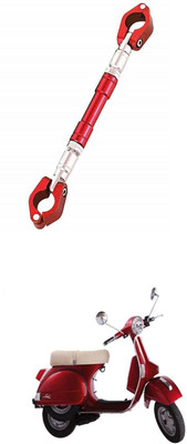 LOVMOTO UniversaL AUDJUSTABLE CROSS HANDLE BAR ROD 538 Handle Bar(Red)